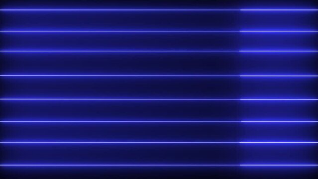 Animated purple color neon wave lines motion background
