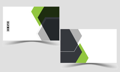 Clean and modern Business Card vector template design