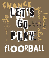 print pattern consisting of colored texts