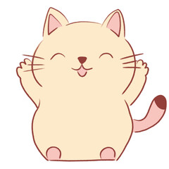 Cute Cartoon Cat