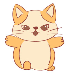 Cute Cartoon Cat