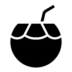 coconut drink glyph 