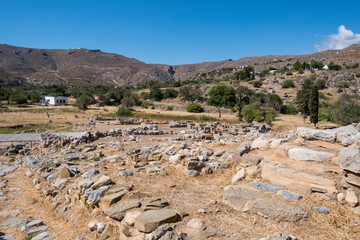 Zakros Palace central court, the minoan archeological site in Kato Zakros. Lasithi Province, Crete Greece
