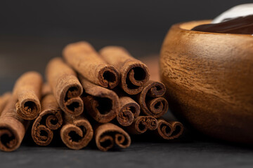 Milk sweet yogurt with bifidobacteria and chocolate