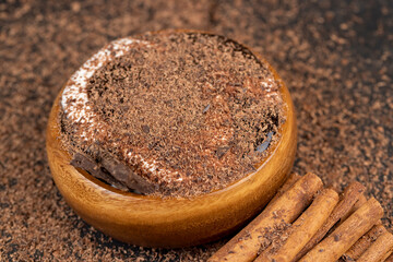 Fresh Yogurt with added chocolate for chocolate flavor