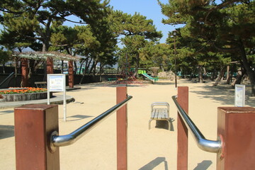 日本の公園：芦屋公園(兵庫県芦屋市)の鉄棒