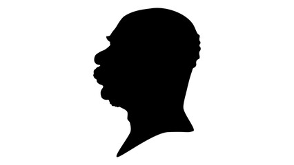 Franz Joseph I silhouette, Austria