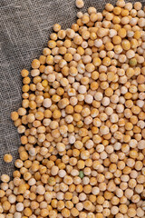 Dry hard yellow peas for cooking porridge
