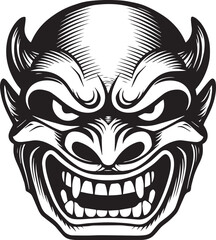 Japanese mask vector illustration, SVG
