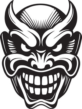 recommend clip art: Japanese mask vector illustration, SVG