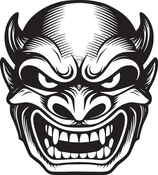 recommend clip art: Japanese mask vector illustration, SVG