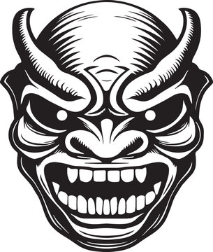 recommend clip art: Japanese mask vector illustration, SVG