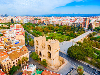 The Serrans Gate or Serranos Towers in Valencia