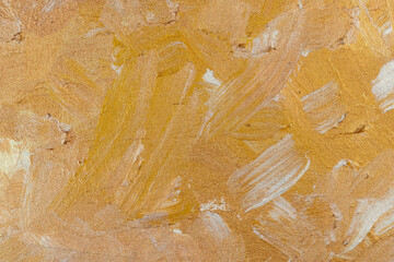 Abstract background painted with yellow and white paints