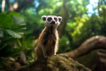 Fototapeta premium close up exotic animal in natural habitat