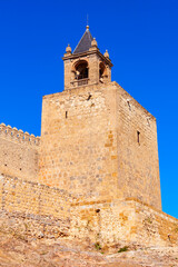Fototapeta na wymiar Fortress or Alcazaba of Antequera in Spain