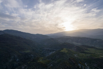 Mountainous landscape in the south of Granada (Spain)