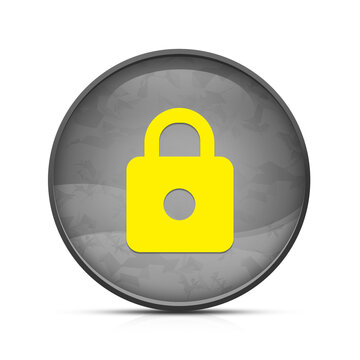 https icon on classy splash black round button illustration