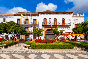 Marbella Town Hall or Ayuntamiento in Andalusia, Spain © saiko3p
