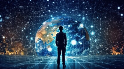 Fototapeta premium Technology and innovation are being used to overcome the challenges of this new world