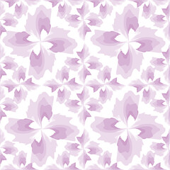 Abstract seamless pattern. Arabic line ornament with geometric shapes. Stylish floral ornamental vector  background with swirl watercolor lines