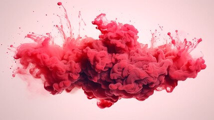 Generative AI
Red paint streaks or red smoke