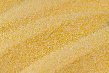 yellow corn grain flour for cooking polenta porridge