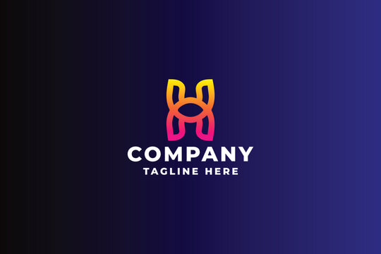 Hari Studio Letter H Pro Logo Template
