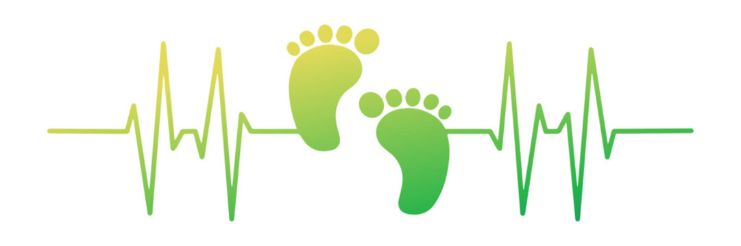 newborn footprints with health scan