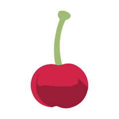 red apple isolated on white