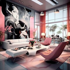 Illustration: Glamorous Modern Interior Style