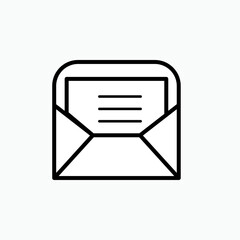 Message Icon. Mail, Email. News, Notification. Envelope Symbol for Design, Presentation, Website or Apps Elements – Vector.      