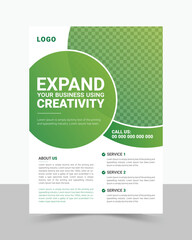 Fototapeta premium Business Flyer Design Template Layout.