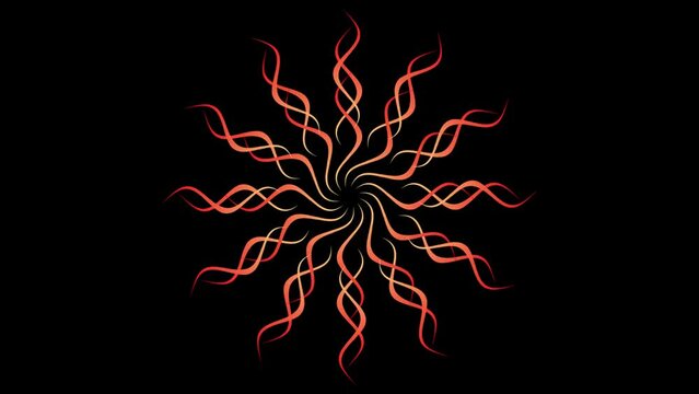 red and black backgrounds spiral pattern