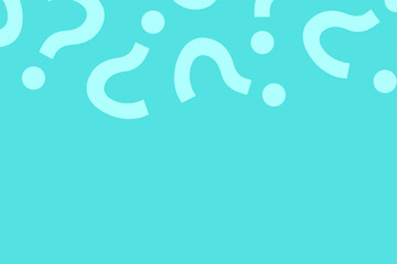Obraz premium Question mark copy space background. Blue quiz banner template.