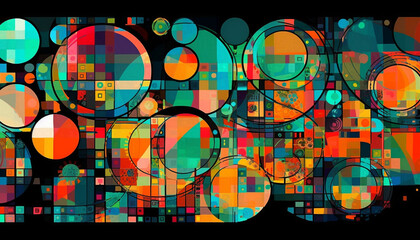 Shiny sphere glows in futuristic celebration poster generated by AI