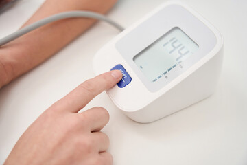 Measuring blood pressure in a medical facility