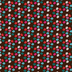 Seamless pattern with flowers. Can be used for wallpaper, pattern fills, web page background, fabric, surface textures, wrapping paper, scrapbook.