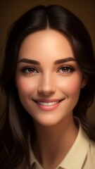 Obraz premium Portrait of a woman. Woman 20 years old. Female beauty. 