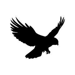 Eagle illustration isolated vector sign symbol, vector art, isolated on white background.