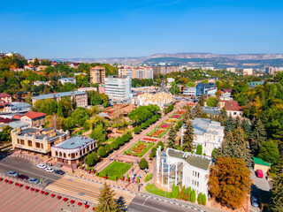 Kurortny Boulevard aerial view, Kislovodsk