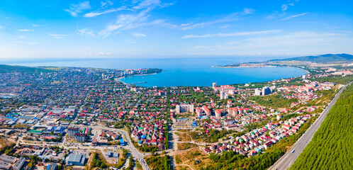 Gelendzhik aerial panoramic view, Russia