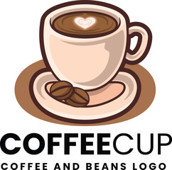 Coffee mascot logo with premium quality stock vector