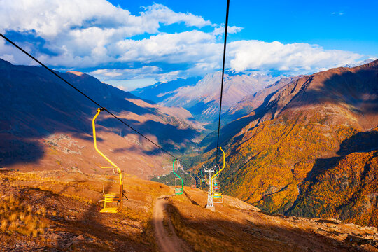 Cable car near Mount Elbrus, Russia