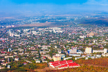 Fototapeta premium Pyatigorsk city aerial panoramic view