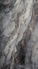 Fototapeta na wymiar Polished dark grey granit or marble surface. Generative AI stone texture background