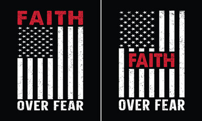 Faith Over Fear Christian T-shirt Design, Christian T Shirts, Jesus T Shirt, Faith T-Shirts, Religious Gifts, Bible Verse Shirts, Faith Tees, Religious Shirt, Church Shirt, Christian Tee