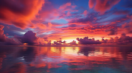 Serenity Unveiled: The Enchanting Splendor of a Mesmerizing Sunset