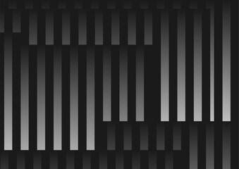 Black and grey stripes abstract minimal geometric background. Vector design