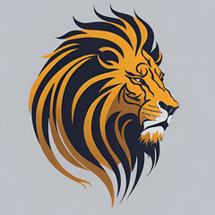 Lion head logo for marketing